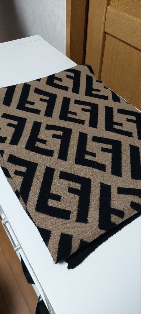 FENDI ウール混紡 ロングスカーフ