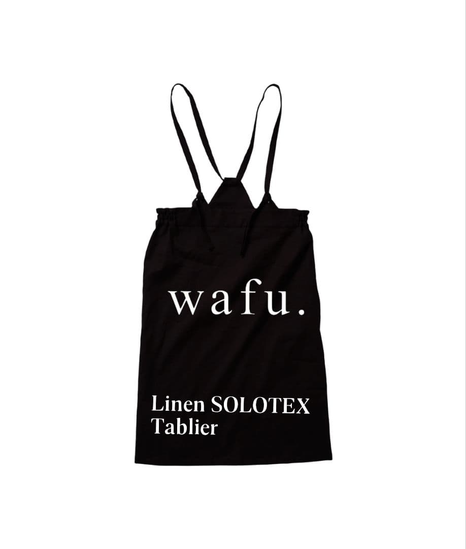 wafu. リネン SOLOTEX タブリエ エプロンスカート