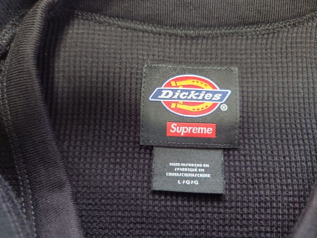トップス Supreme Dickies Thermal Polo Black L
