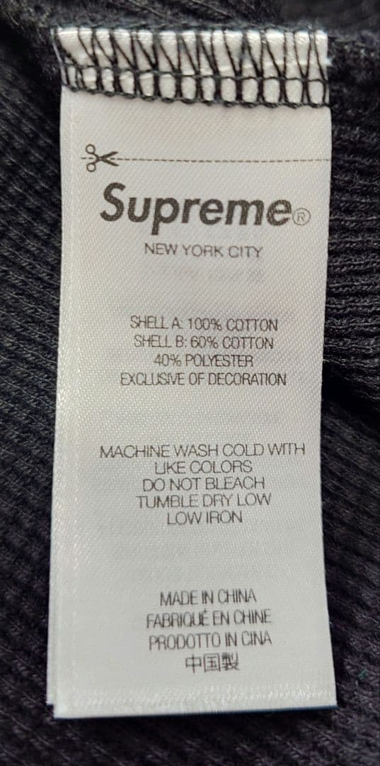 トップス Supreme Dickies Thermal Polo Black L