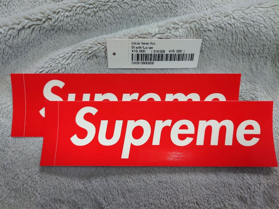 トップス Supreme Dickies Thermal Polo Black L