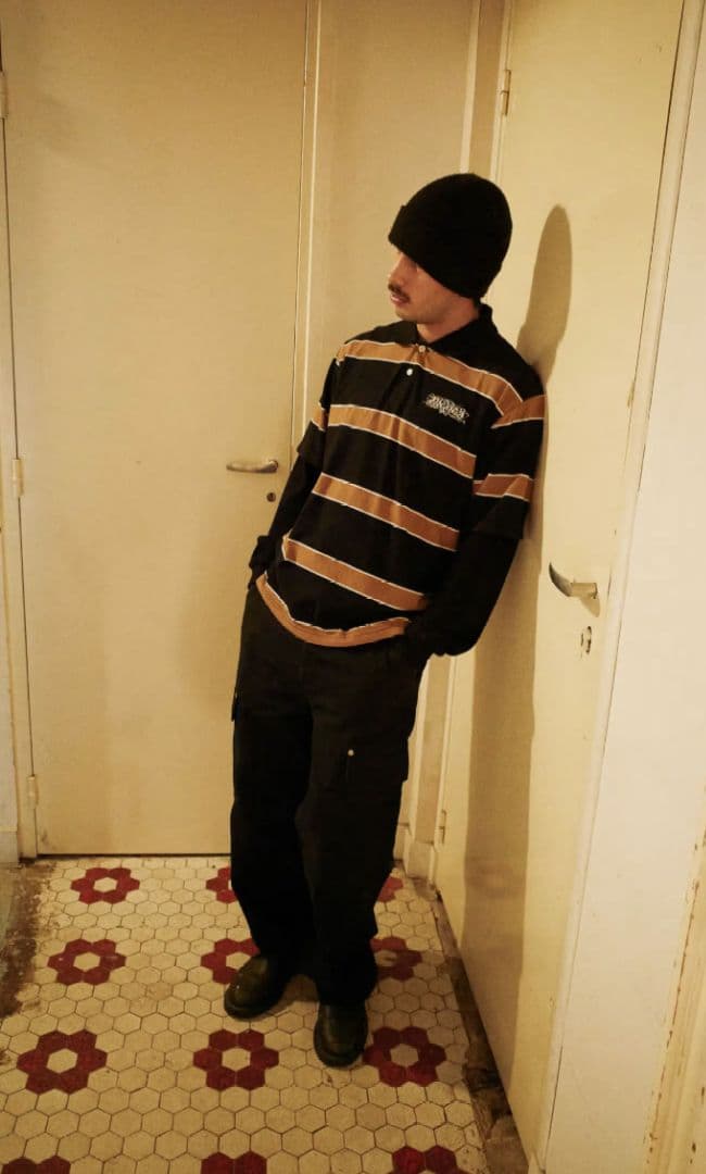 トップス Supreme Dickies Thermal Polo Black L