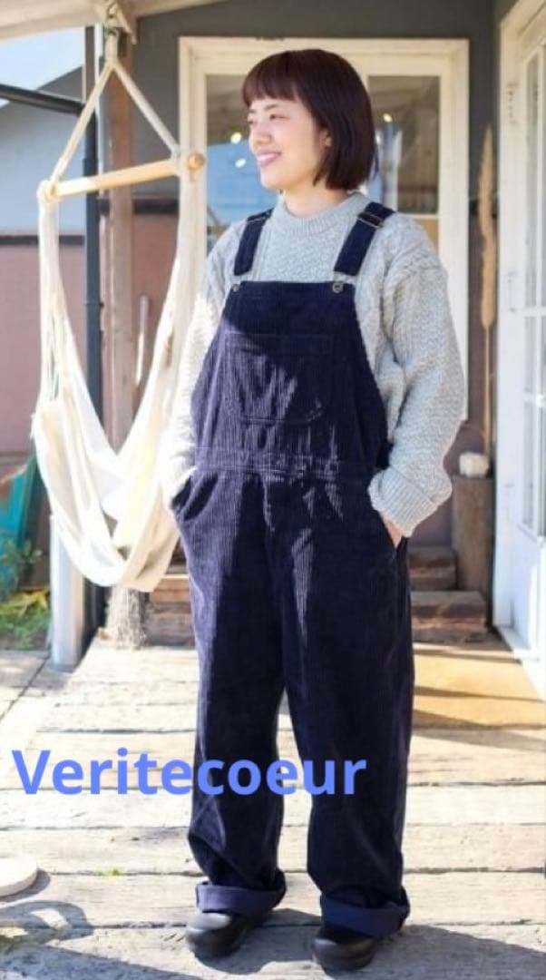 Veritecoeur オーバーオール [VC-2327B]ネイビー