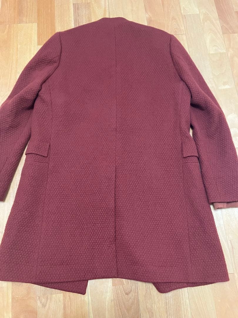 最終価格　ポールスミス　ダブルブレストチェスターコート レッドブラウン