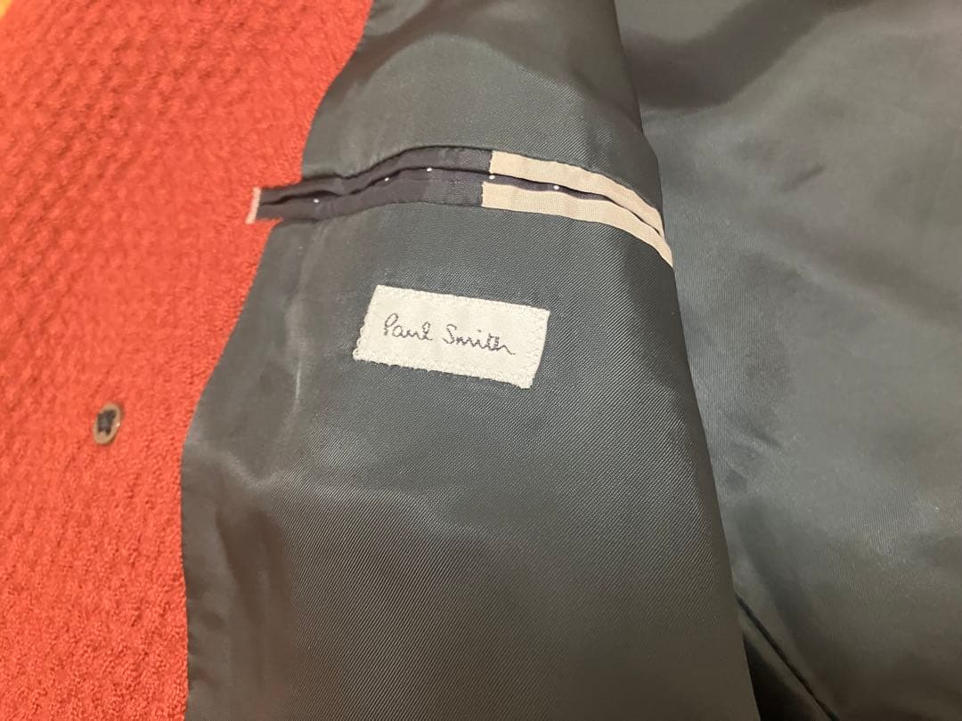 最終価格　ポールスミス　ダブルブレストチェスターコート レッドブラウン