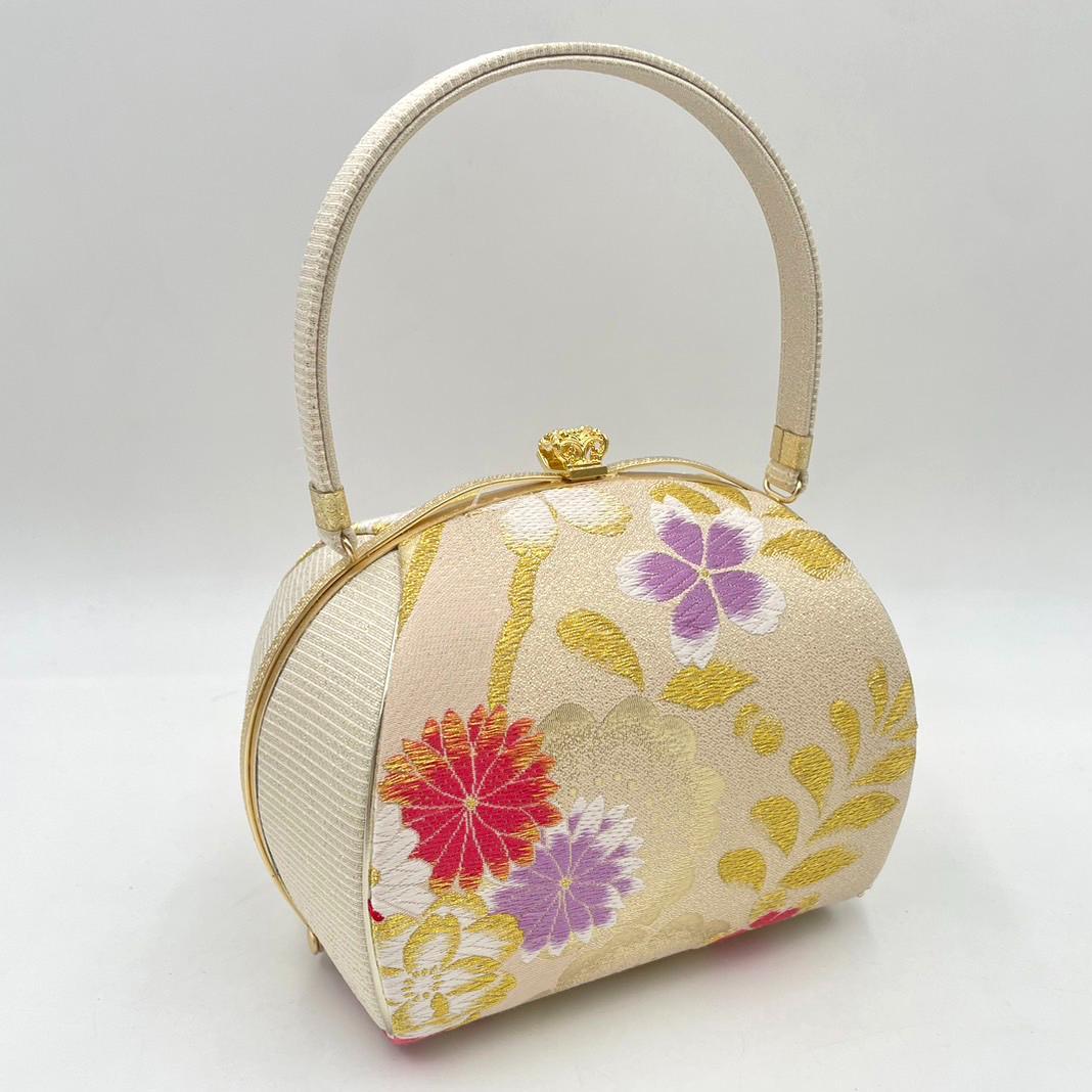 高級　振袖　フォーマル　 日本謹製 西陣織＊草履バッグセット古典　大桜