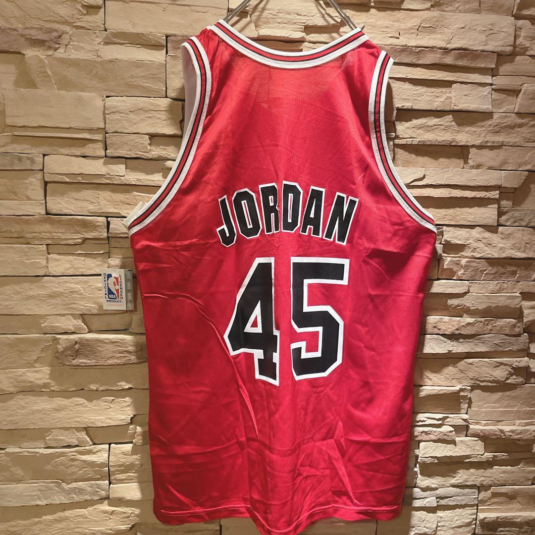 【新品タグ付】champion×シカゴブルズ/幻背番号45/マイケルジョーダン/