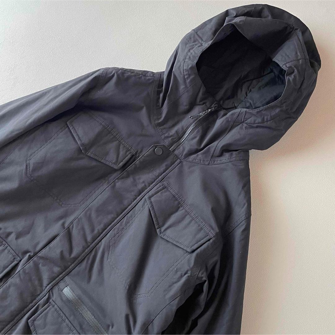 5481【美品】バートン　ジャケット メンズ 中綿入り 無地 黒 サーモライト