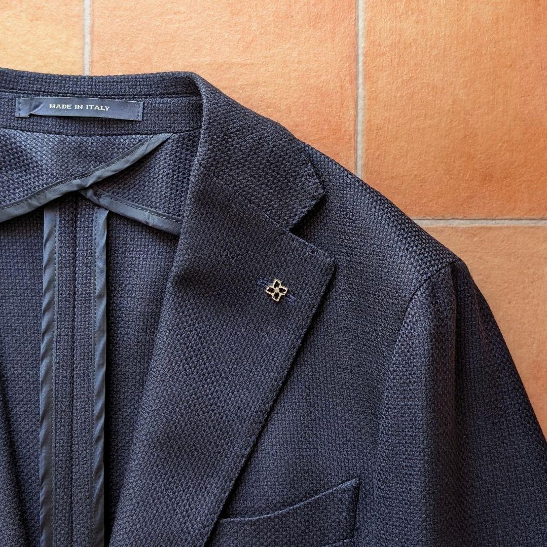 TAGLIATORE ネイビージャケット ホップサック タリアトーレ 48サイズ