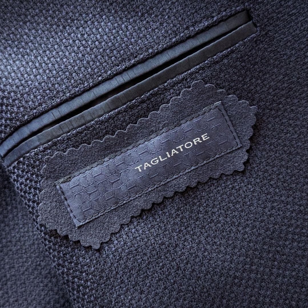 TAGLIATORE ネイビージャケット ホップサック タリアトーレ 48サイズ