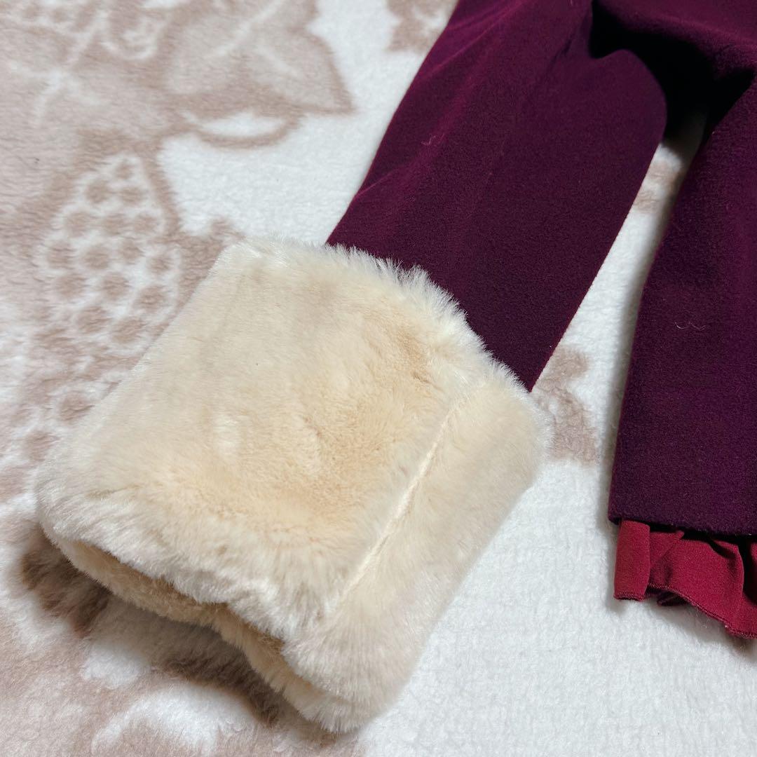 Alice and the Pirates フェザーローズ刺繍 ウール コート