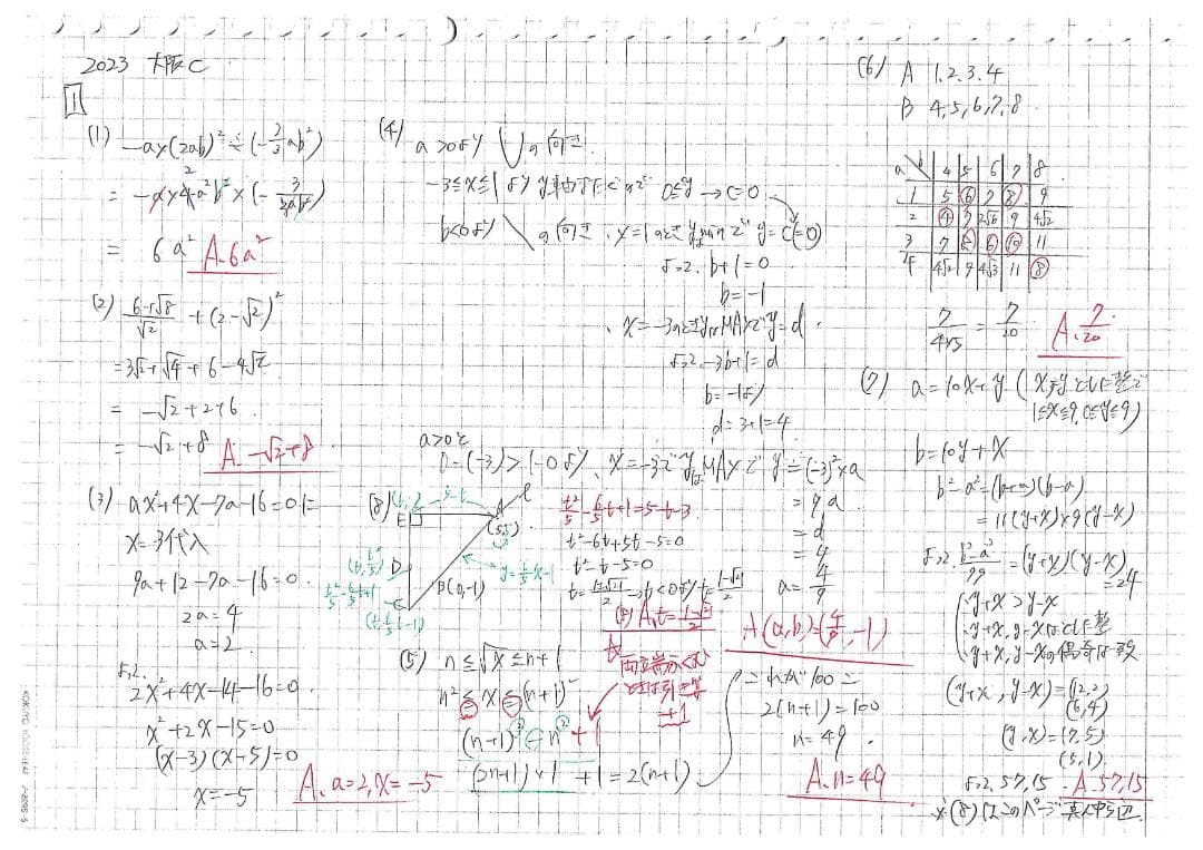 限定割引 塾講師オリジナル数学解説 全問動画付 2023 35都道府県公立高入試