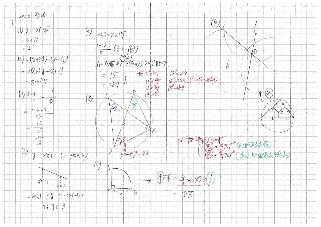 限定割引 塾講師オリジナル数学解説 全問動画付 2023 35都道府県公立高入試