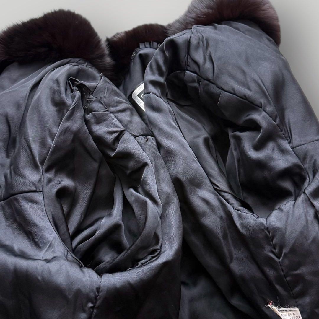 SAGAMINK サガミンク ミンク フォックス 切り替え コート ボリューム◎