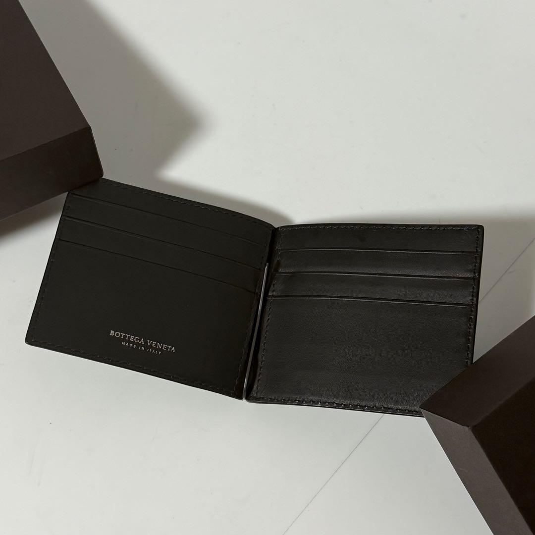 ⭐️新品未使用⭐️　ボッテガヴェネタ　イントレチャート　マネークリップ　ブラック