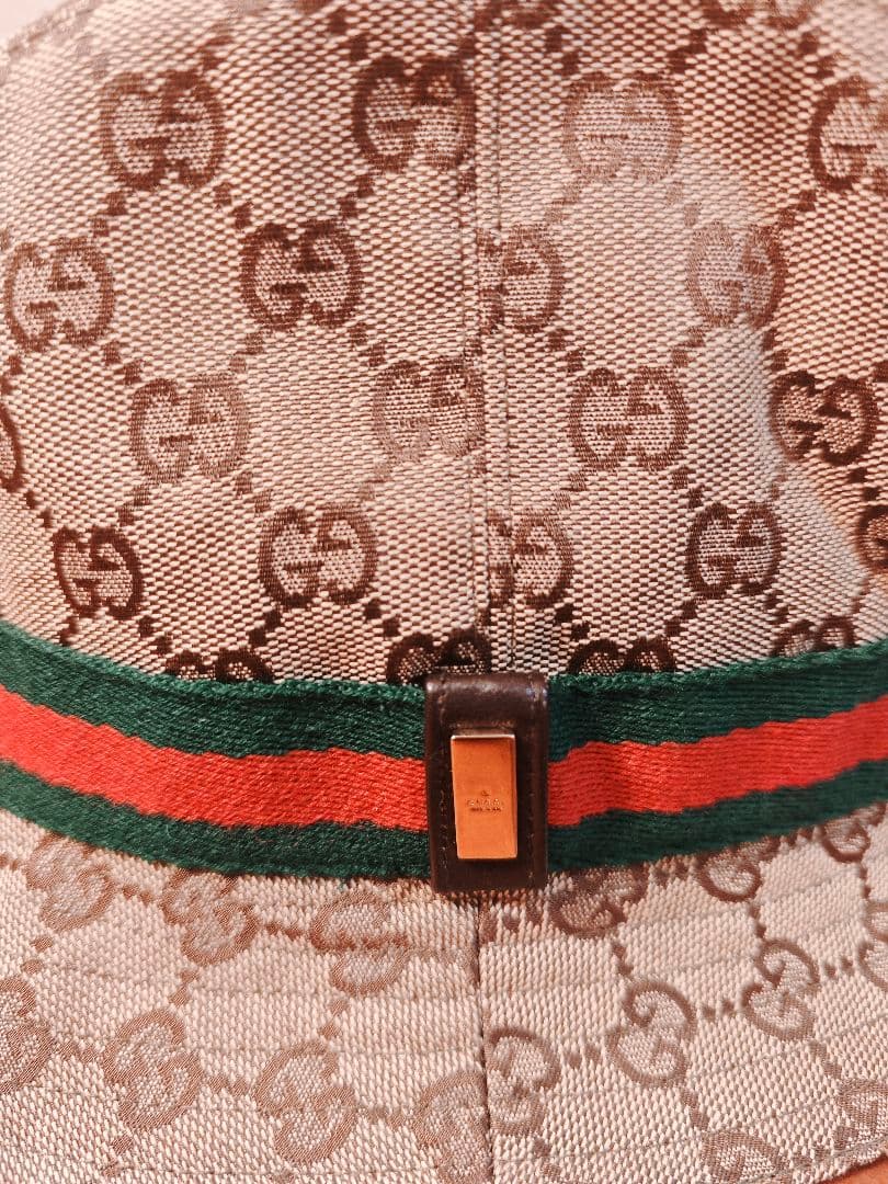 あ*ん様 GUCCI グッチ バケットハット GGキャンバス シェリーライン