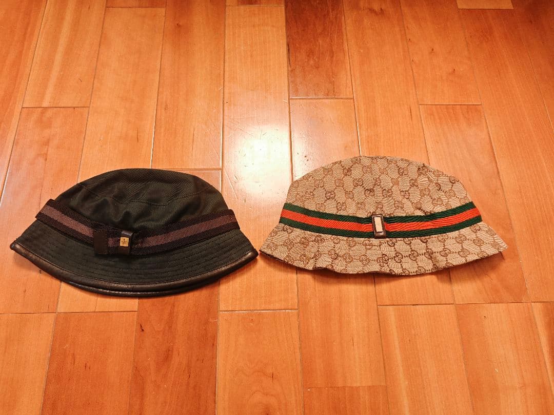 あ*ん様 GUCCI グッチ バケットハット GGキャンバス シェリーライン