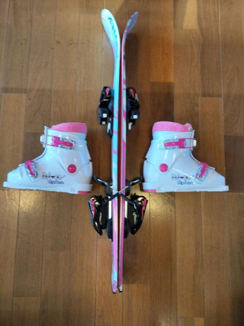 P.Pritty ジュニアスキー3点セット 板80cm ブーツ 17.0cm