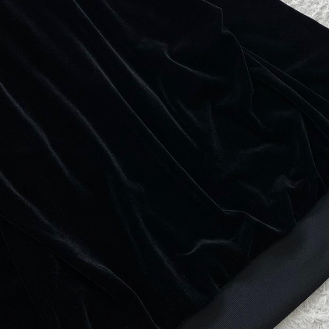 Y2K✨未使用級✨アディダス トラックジャケット 刺繍ロゴ ベロア ブラック 黒