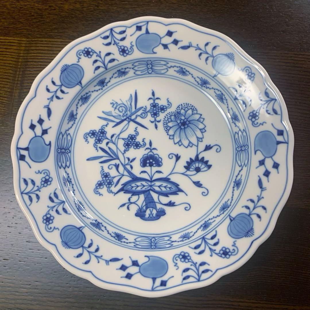 未使用保管品☆マイセン ブルーオニオン20cmプレート2枚一級品