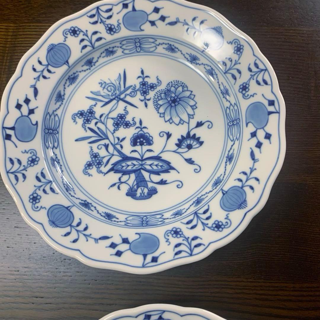 未使用保管品☆マイセン ブルーオニオン20cmプレート2枚一級品