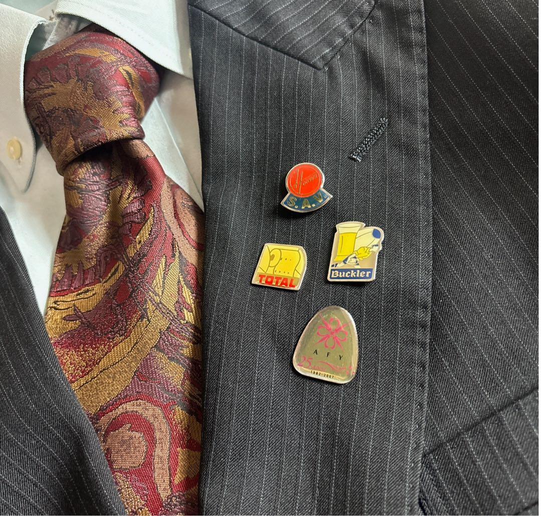 90s vintage レトロセットアップ スーツ ピンズ No.71