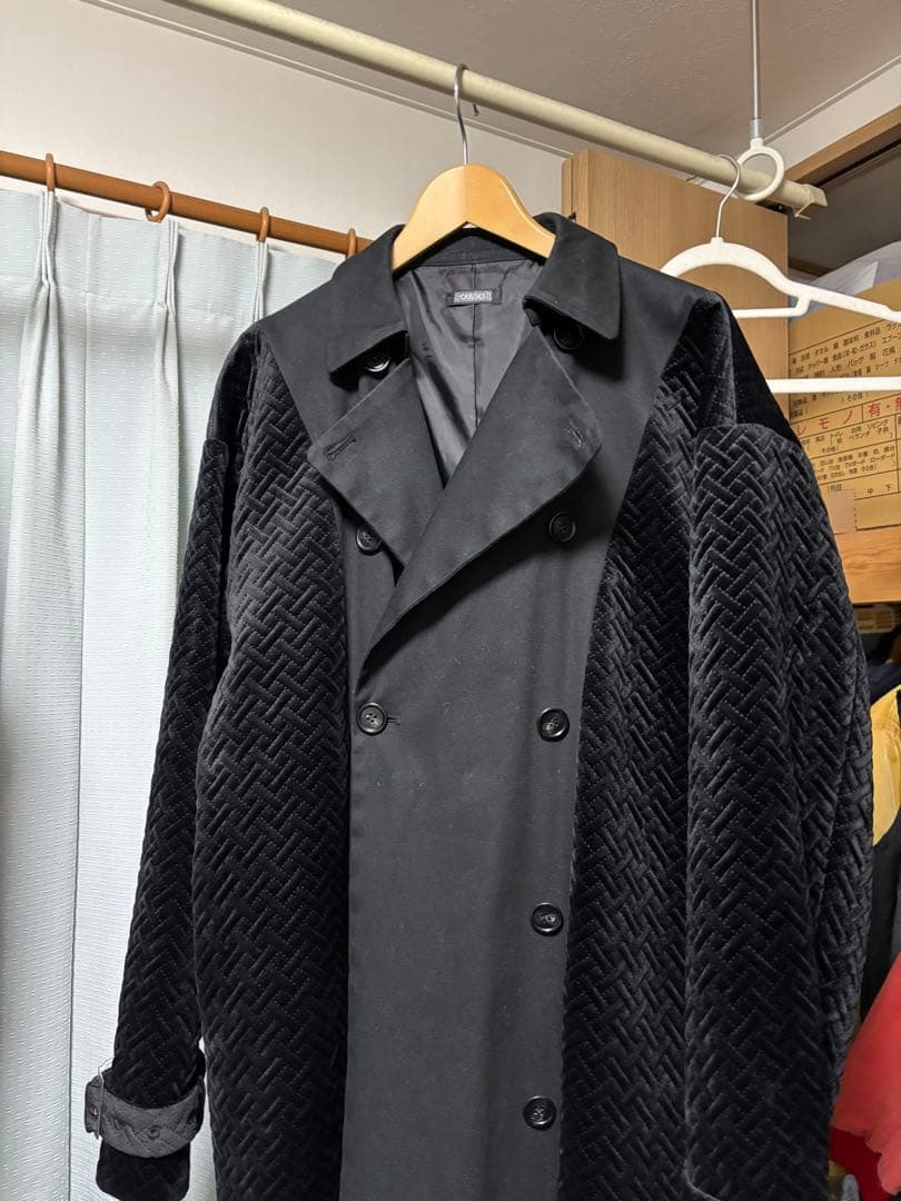 マキシ丈　スーパーロングコート黒