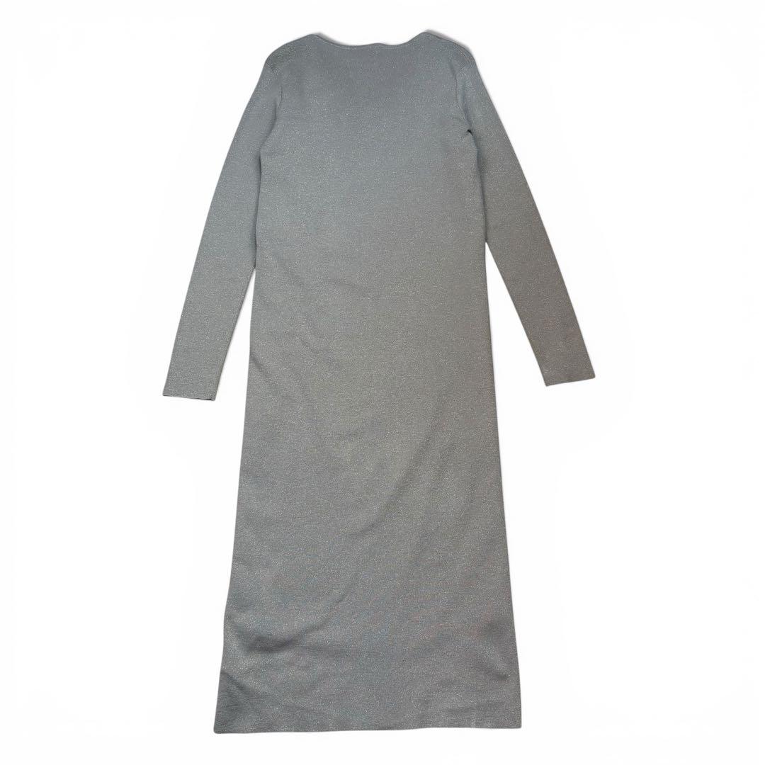 極美品 ブルネロクチネリ カシミヤ シルク ラメニットワンピース Lサイズ