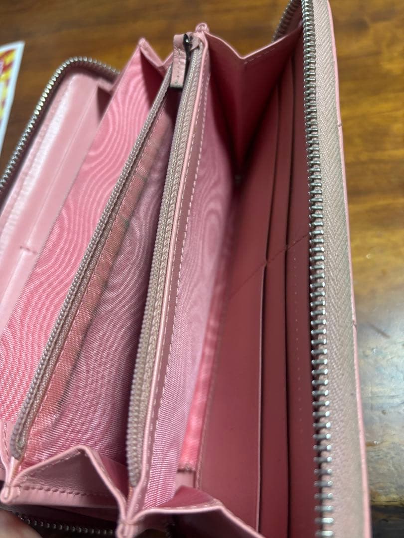 値下げ　GUCCI ピンク 長財布 ダブルGロゴ マーモント キルティングレザー