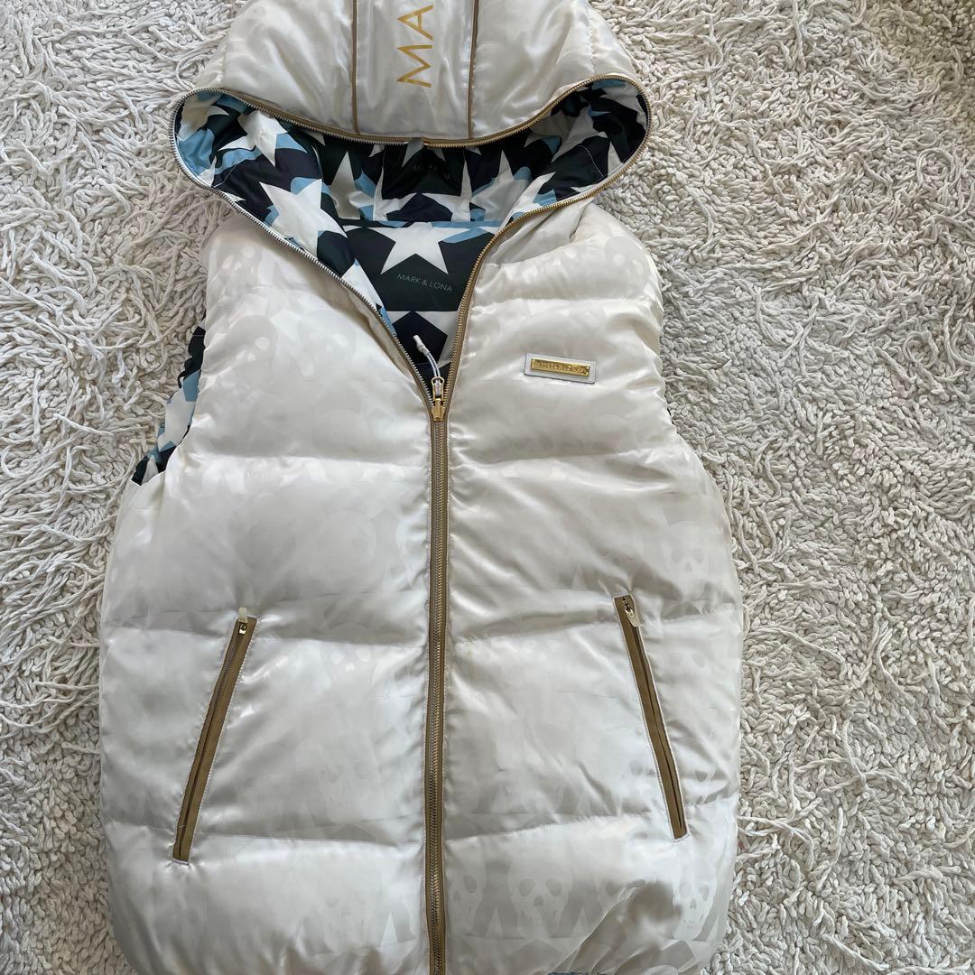 MARK&LONAマーク&ロナ リバーシブルダウンベスト レア 希少 ーゴルフ