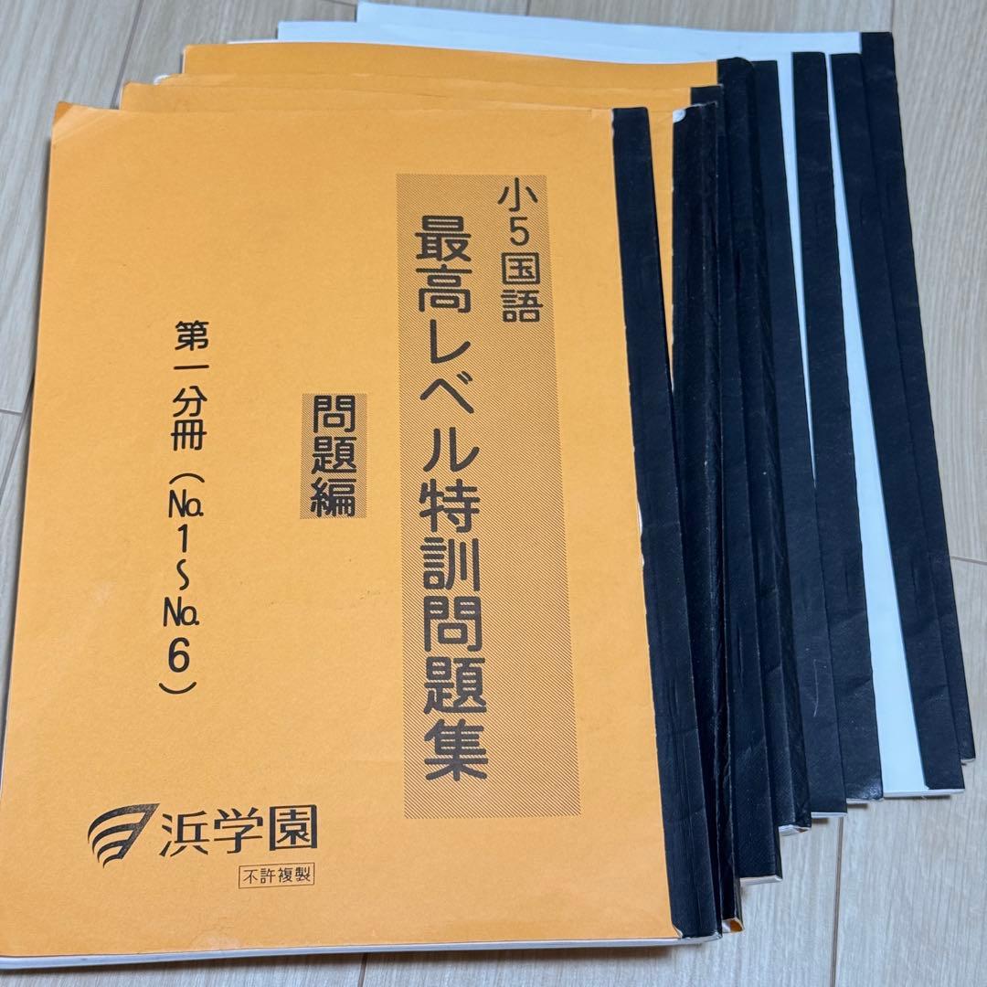 浜学園　小5 国語　最高レベル特訓問題集 最レ　2024年度