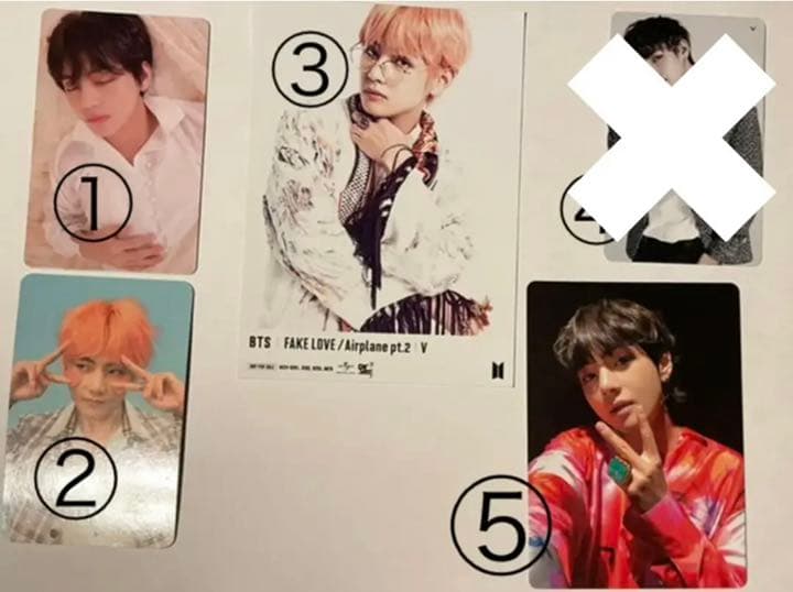 BTS V テヒョン　テテ　トレカ