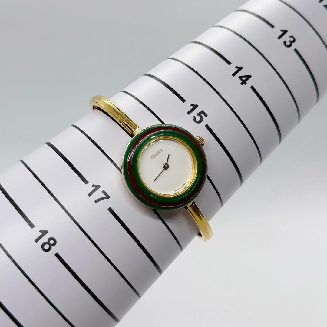 人気♡GUCCI グッチ チェンジベゼル バングルウォッチ レディース 腕時計