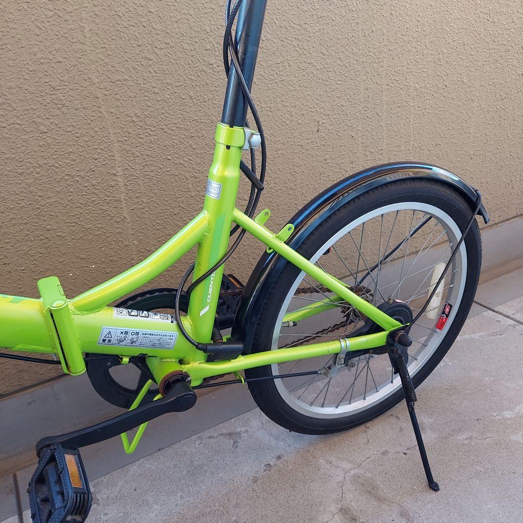 キャプテンスタッグ 折り畳み自転車 20インチ　グリーン