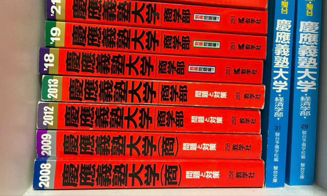 慶應義塾大学 商学部 赤本青本セット 多年度