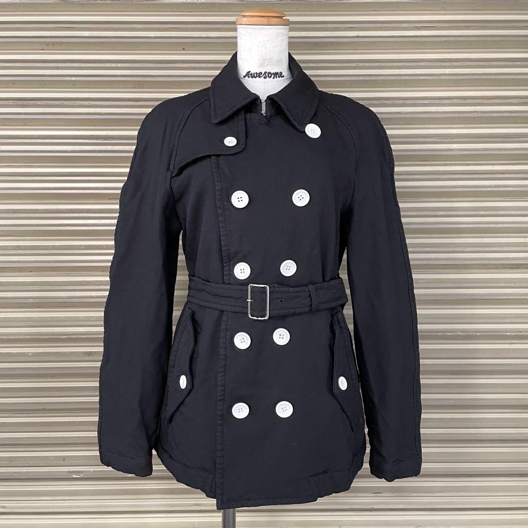 ブラックコムデギャルソン トレンチコート ジャケット ベルト付 archive