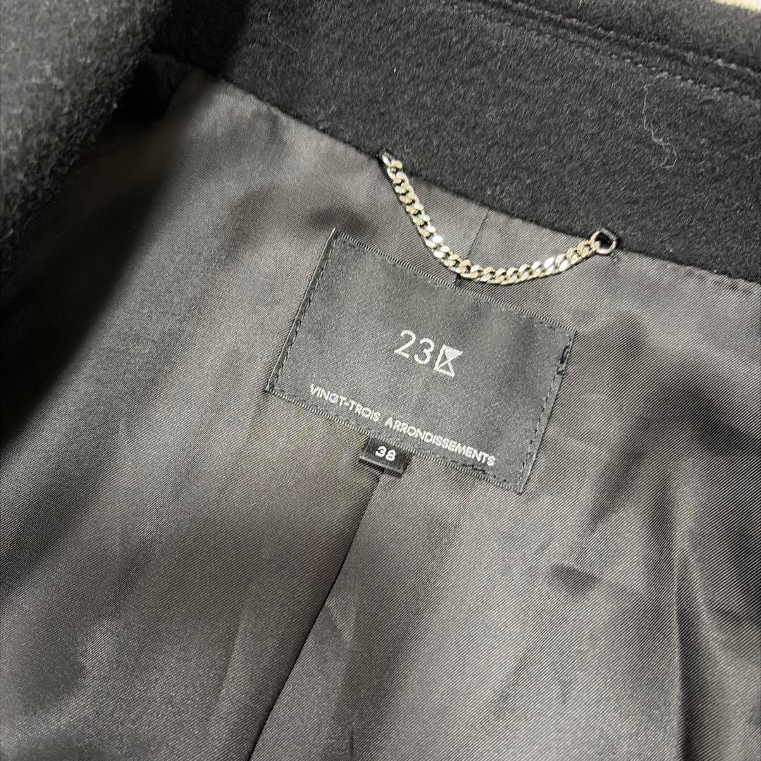 極美品 23区 ウールカシミヤビーバー 滝沢眞規子さん着用 ブラック コート