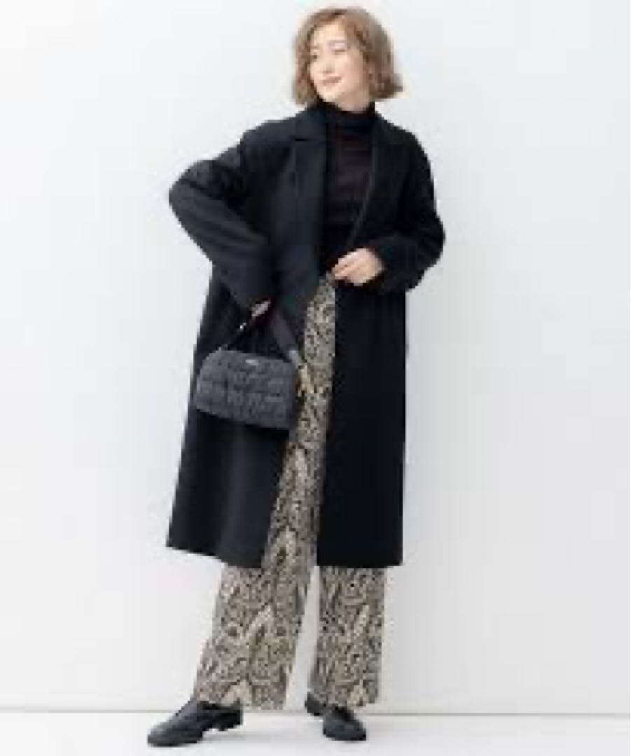 極美品 23区 ウールカシミヤビーバー 滝沢眞規子さん着用 ブラック コート