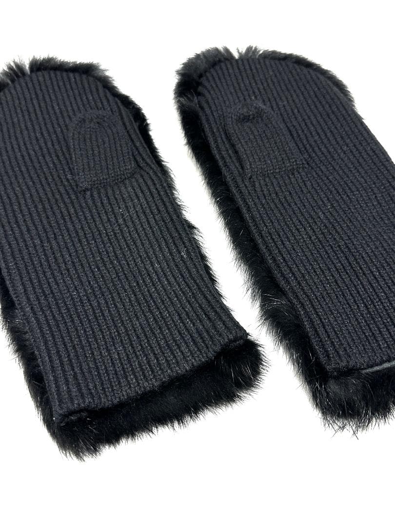 ✨アーカイヴ✨ ヨウジヤマモト　00aw　ラビットファー　ミトン　手袋