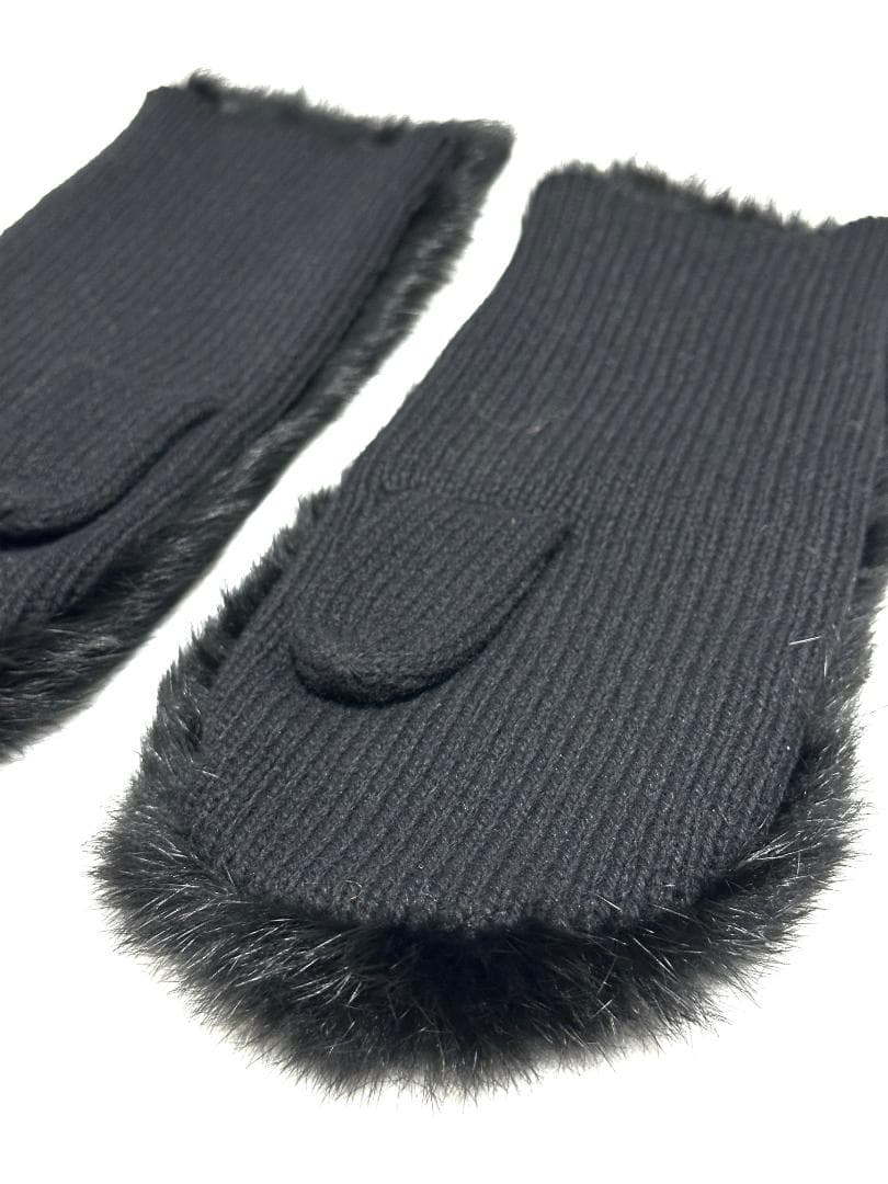✨アーカイヴ✨ ヨウジヤマモト　00aw　ラビットファー　ミトン　手袋