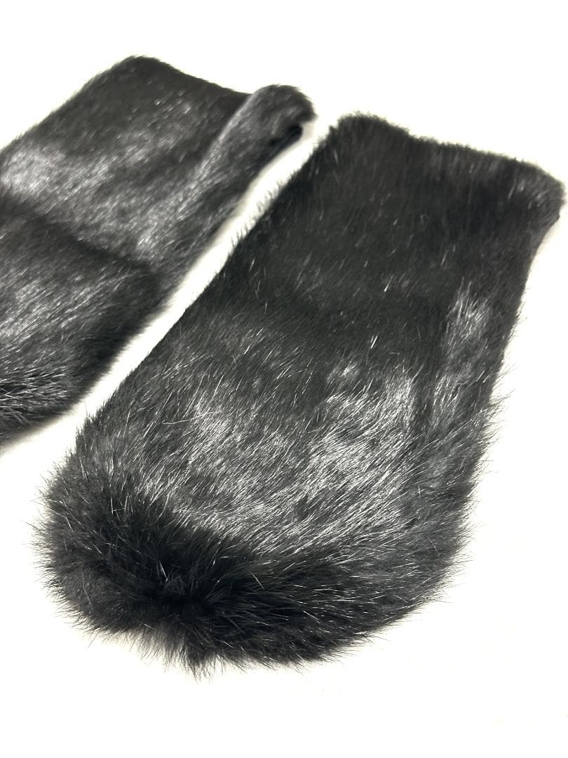 ✨アーカイヴ✨ ヨウジヤマモト　00aw　ラビットファー　ミトン　手袋