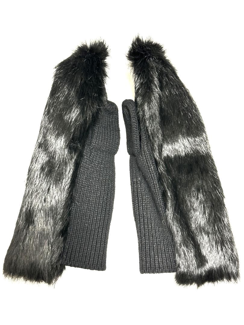 ✨アーカイヴ✨ ヨウジヤマモト　00aw　ラビットファー　ミトン　手袋