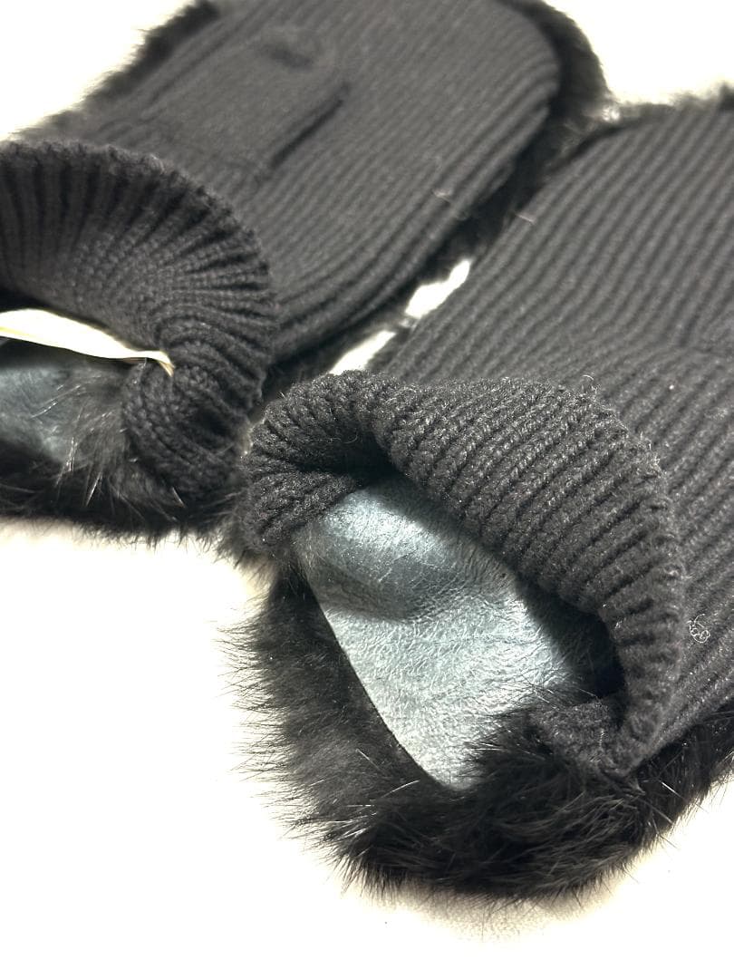 ✨アーカイヴ✨ ヨウジヤマモト　00aw　ラビットファー　ミトン　手袋
