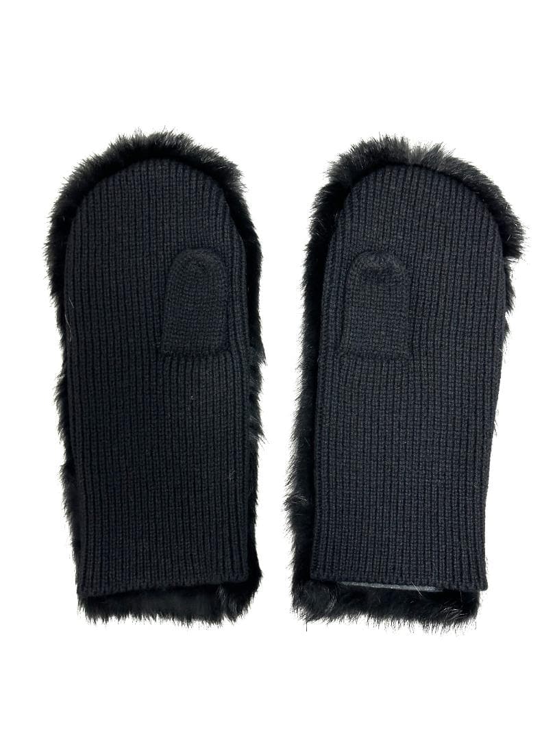 ✨アーカイヴ✨ ヨウジヤマモト　00aw　ラビットファー　ミトン　手袋