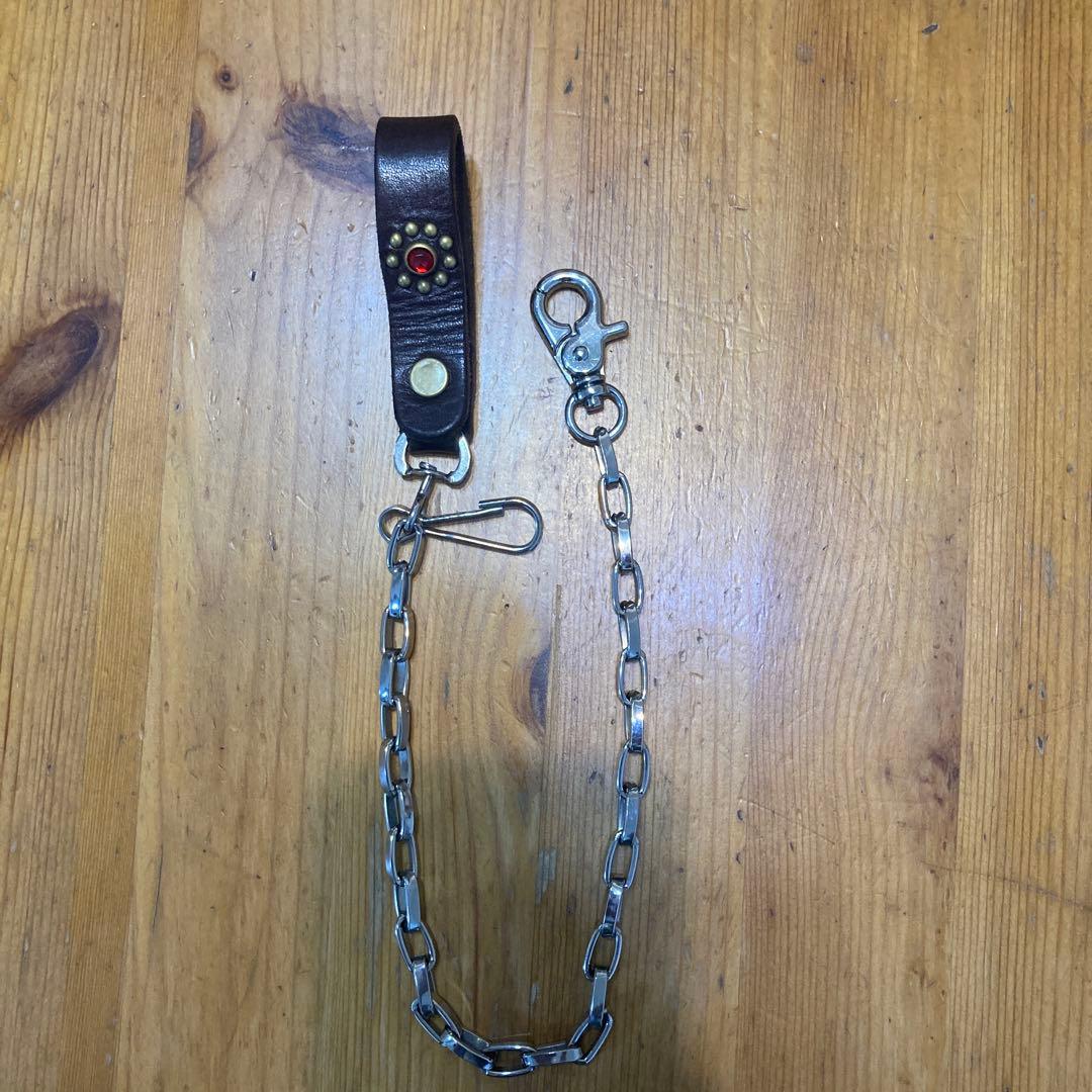 HTC ウォレットチェーン ブラウン エイチティーシー