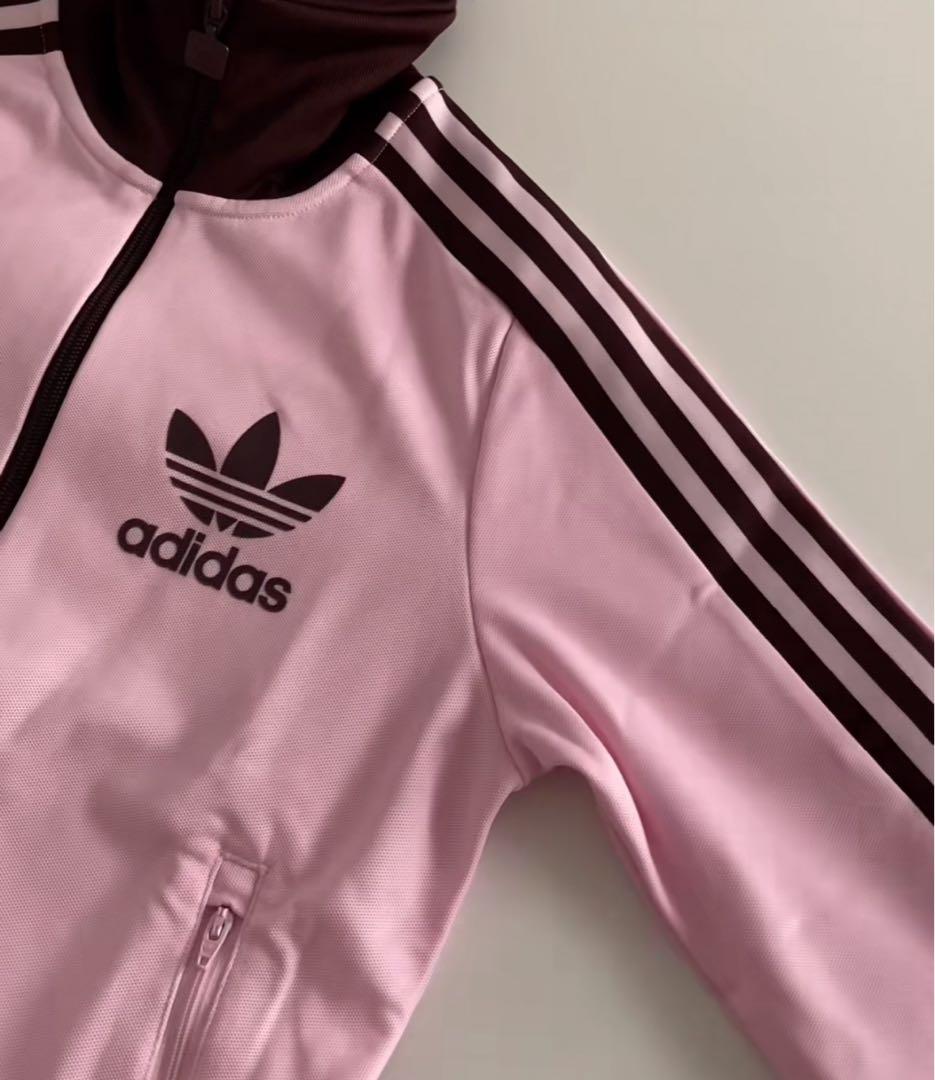 adidas ベッケンバウアー　トラックジャケット ピンクブラウン　M
