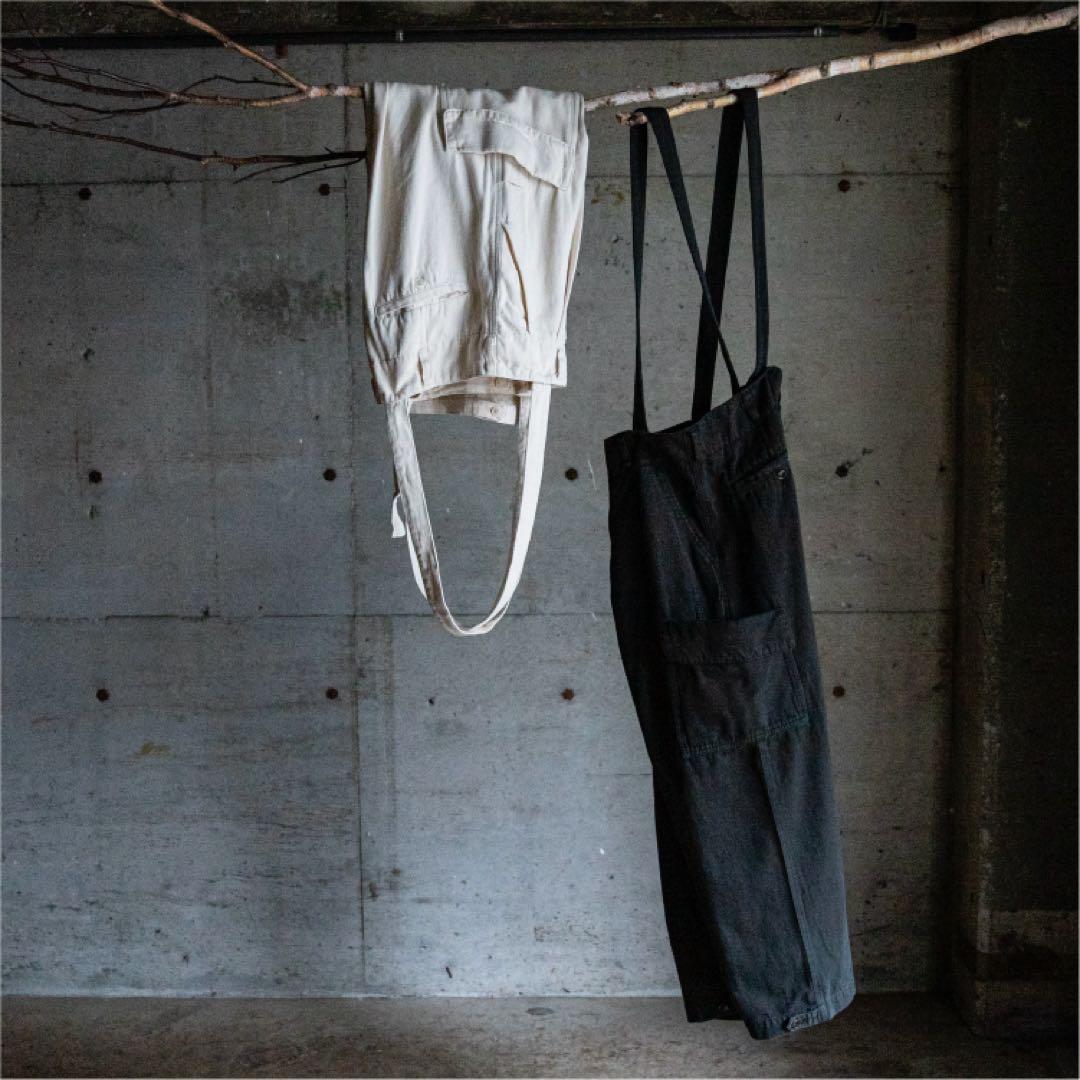 2024 UpcycleLino × OEUVRE チノサスペンダーパンツ