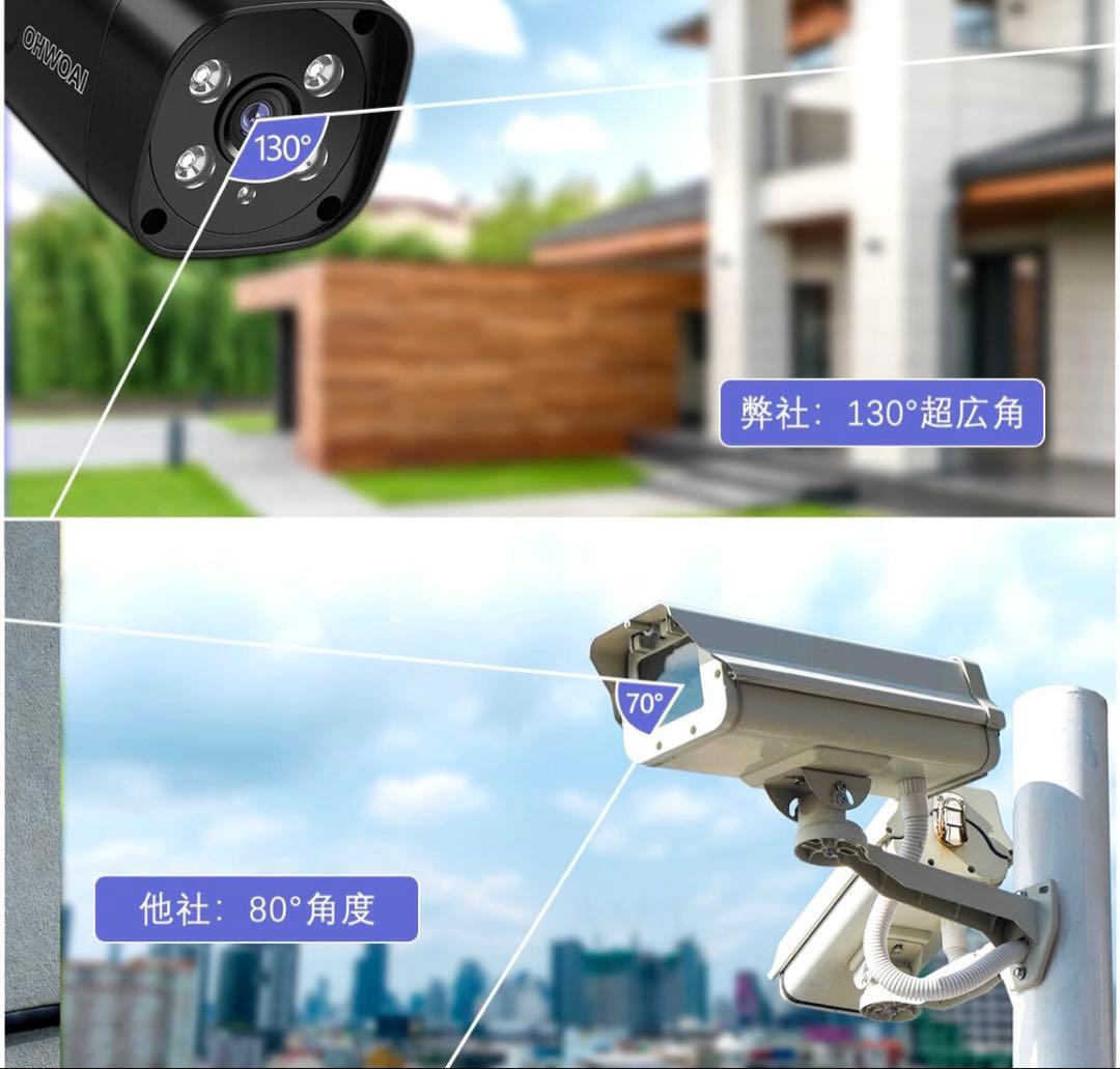 新品未使用　防犯カメラセット 監視カメラ 3台 セット　OHWOAIメーカー直販