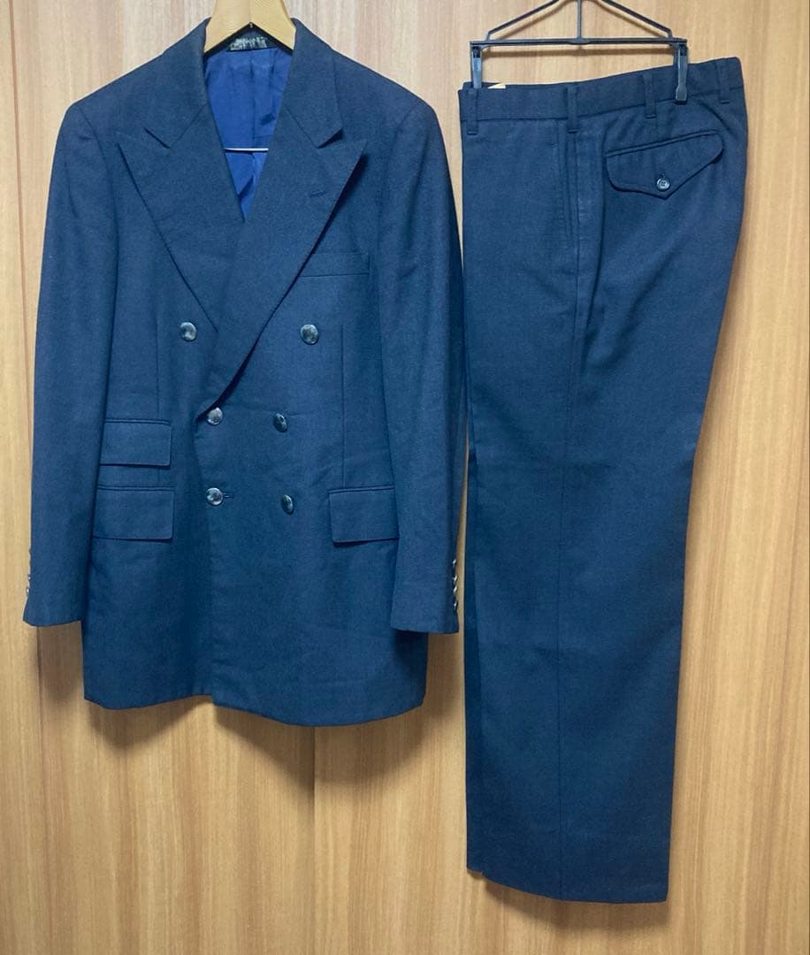 ポロラルフローレン　polo by ralph lauren スーツ　ウール　紺