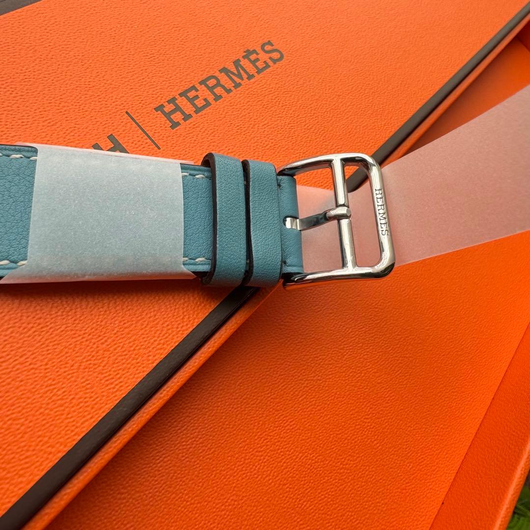 2363 Apple Watch エルメス　ブルージーン　ドゥブルトゥール　二重